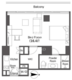 ウエリスアーバン品川タワー 1707 間取り図