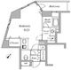 セントラルクリブ六本木 1-301 間取り図