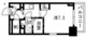 テラス南千住 303 間取り図