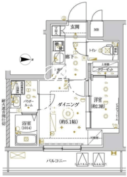 リルシア王子 1002 間取り図