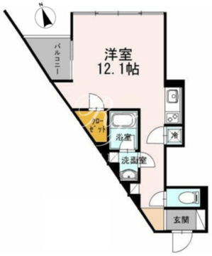 カスタリア目黒長者丸 318 間取り図