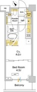 パークアクシス門前仲町テラス 517 間取り図