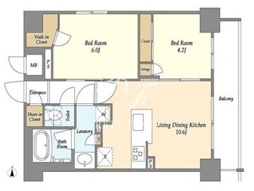 テラス南千住 501 間取り図