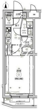 リルシア三宿池尻 305 間取り図