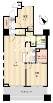 HF銀座レジデンスイースト 805 間取り図