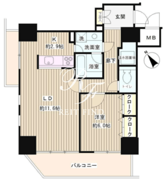 トレステージ目黒 505 間取り図