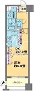 パークキューブ日本橋水天宮 603 間取り図