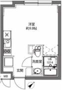 エスタート大井町 フォレスト511 間取り図