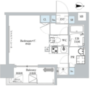 ディームス蔵前 504 間取り図