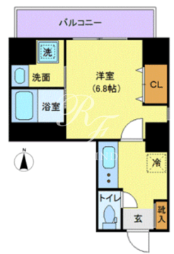 ラスパシオ東陽町レジデンス 803 間取り図