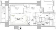 パークスフィア牛込神楽坂 1303 間取り図