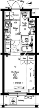 アークマーク新宿下落合 204 間取り図