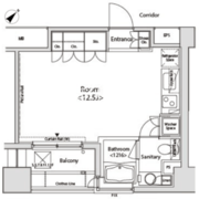 カスタリア目黒かむろ坂 1402 間取り図
