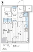 パークアクシス東陽町レジデンス 1312 間取り図