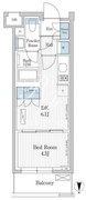 パークアクシス東陽町レジデンス 2203 間取り図