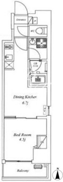 クリアル錦糸町 202 間取り図