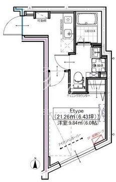 クリアル三軒茶屋 201 間取り図