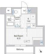 アレージュマン日本橋人形町 608 間取り図