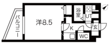 ルネサンスコート祐天寺 201 間取り図