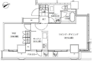 パークキューブ愛宕山タワー 2205 間取り図