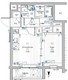 プレミアムキューブ大岡山DEUX 102 間取り図