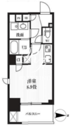 ピークス神田 602 間取り図