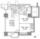 パークハビオ新橋 1304 間取り図