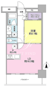 スタイリオ品川中延 705 間取り図