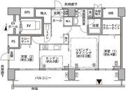 東雲キャナルコートCODAN 17-807 間取り図