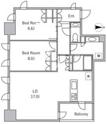 ラサンテ麹町 1201 間取り図