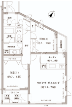 ＭＦＰＲコート代官山 218 間取り図