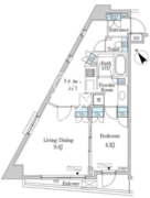 クインテット恵比寿 410 間取り図