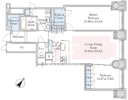 ラ・トゥール三田 3706 間取り図