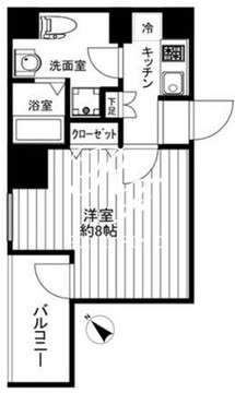 クリアルプレミア八丁堀 902 間取り図