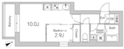 グランデュオ芝公園 302 間取り図