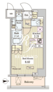 早稲田アパートメント 203 間取り図