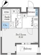 ラドゥセール巣鴨イースト 114 間取り図