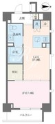 ＭＦＰＲコート麻布十番 601 間取り図 ?>