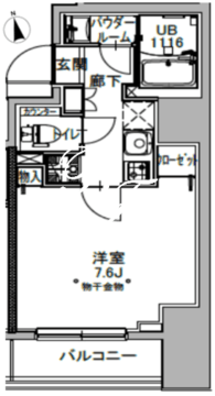 エスレジデンス八丁堀ウーナ 901 間取り図