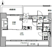 エスレジデンス八丁堀ウーナ 1003 間取り図