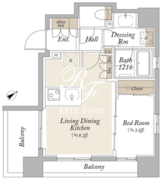 オーキッドレジデンス芝浦 501 間取り図