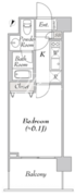 ＢｌｕＲｏｃｋ豊洲 604 間取り図