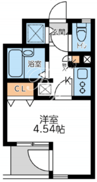 フォレシティ六本木 1102 間取り図