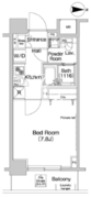 プラウドフラット森下3 804 間取り図