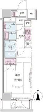 オルタナ神楽坂 1-209 間取り図