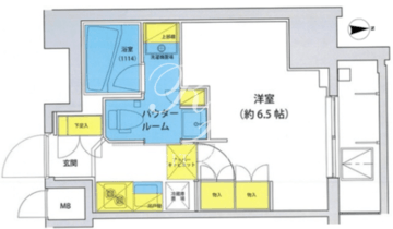 アジールコート北品川 901 間取り図