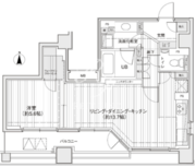 ドゥーエ銀座イースト1 1202 間取り図