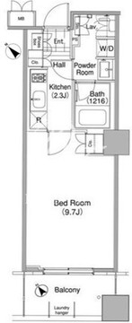 コンフォリア東池袋ウエスト 203 間取り図