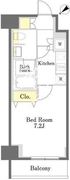ディームス勝どき 208 間取り図