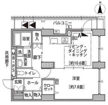 東雲キャナルコートCODAN 14-1401 間取り図